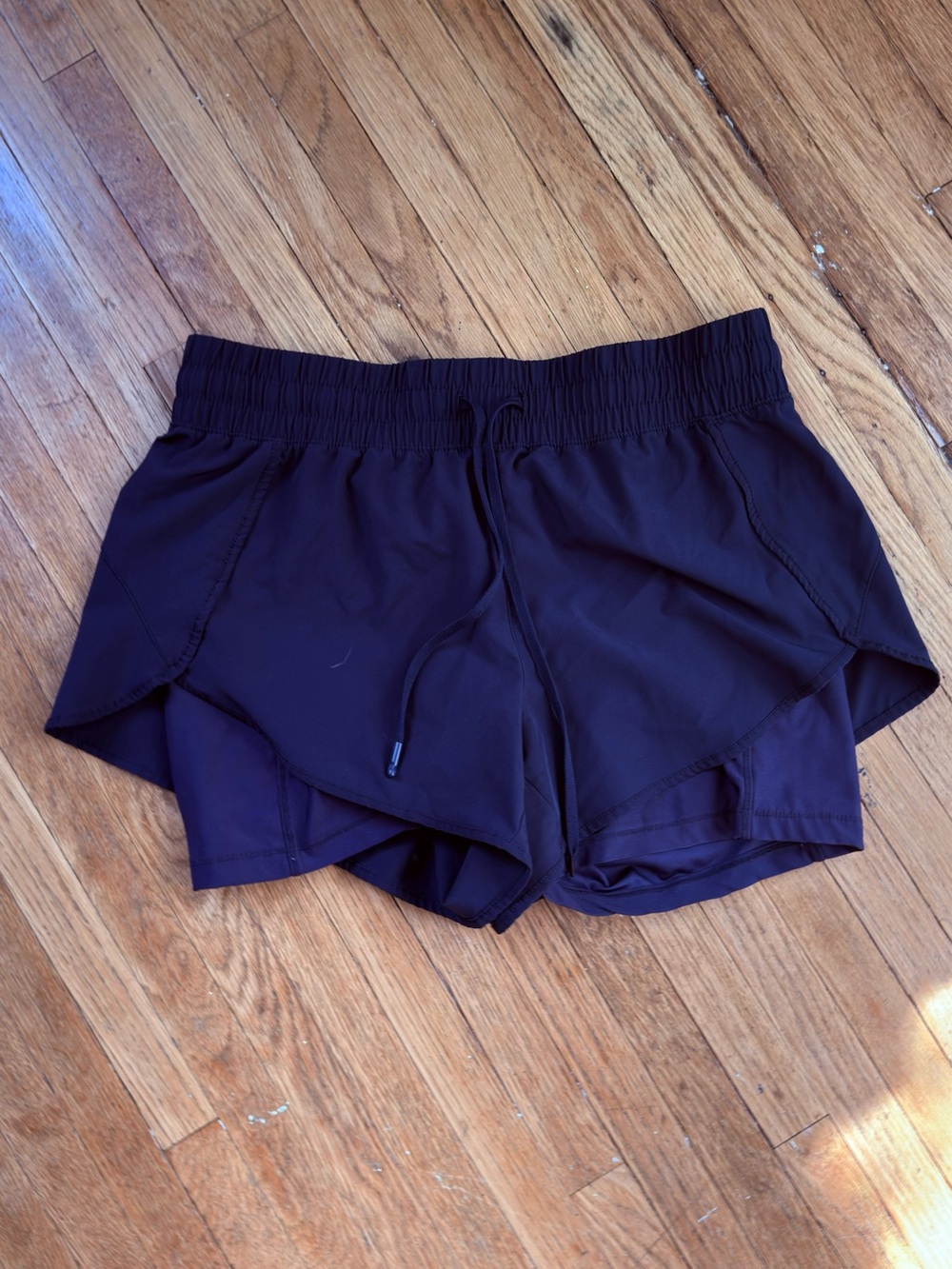 90 Degree By Reflex Women's Layered Athletic Shorts in Navy